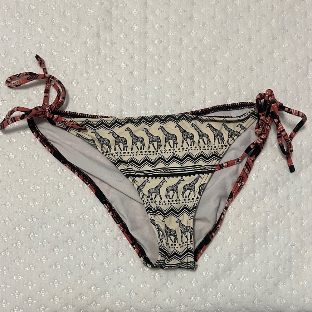 Billabong Black and Tan Bikini Bottom